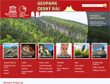 Tablet Screenshot of geopark-ceskyraj.cz